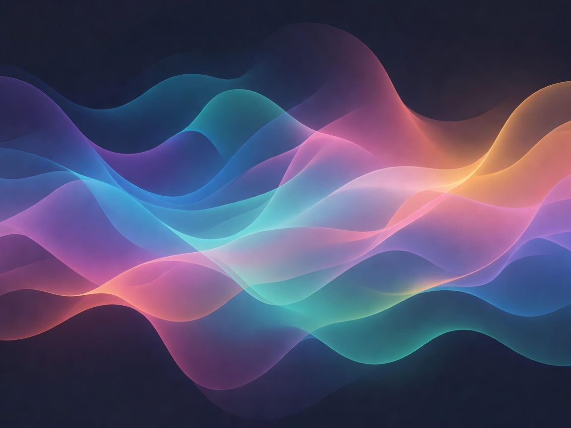 Abstract flowing colour gradient representing a large language model interface